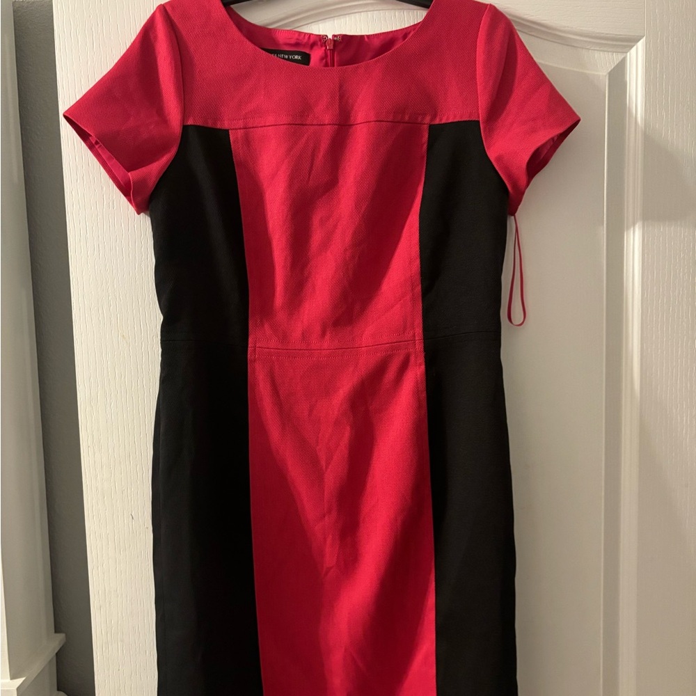 Jones New York Short sleeve dress Pink/Black -10